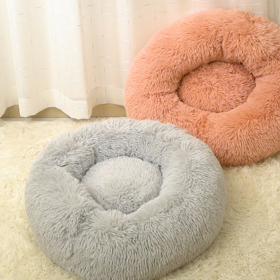 Lit de chien amovible et lavable Détachable Lit de chat en peluche