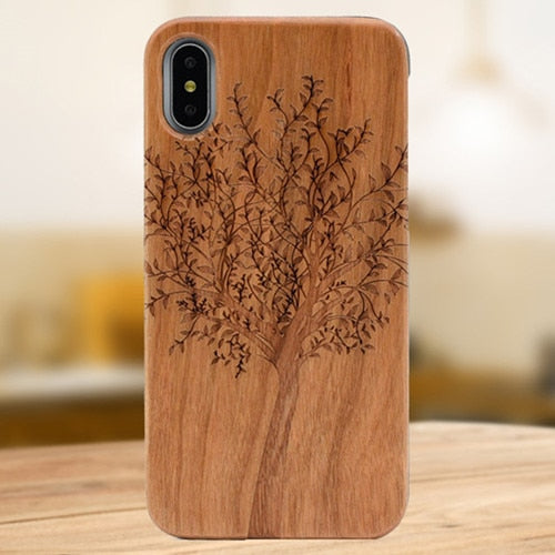 Boîtier de téléphone mobile en bois