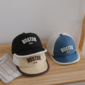 Chapeaux de bébé garçon et fille - lettre brodée à la mode et occasionnelle Short Brimmed Baseball