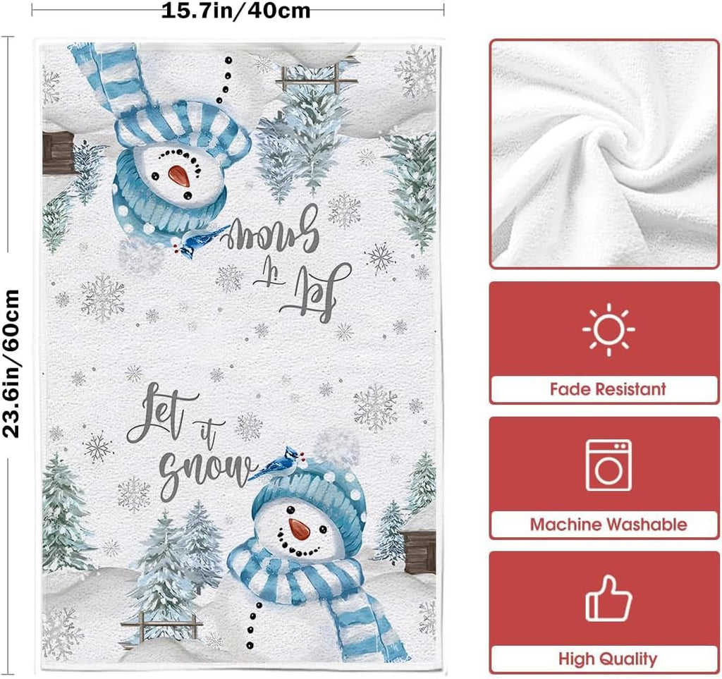 Serviettes de cuisine de Noël ensemble de 2