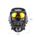 Masque visage Moto Masque coupe-vent Crâne Lunettes Homme