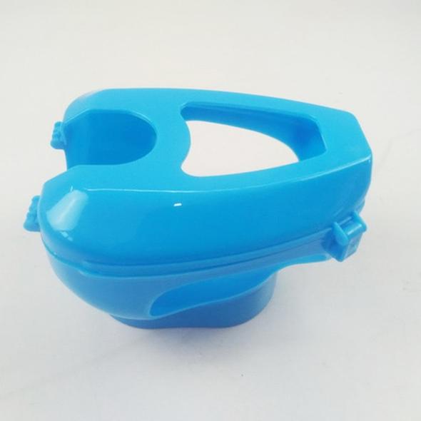 Pigeon de course en plastique support facile Bird rack à cadre fixe médicament nourrisseur bleu clair