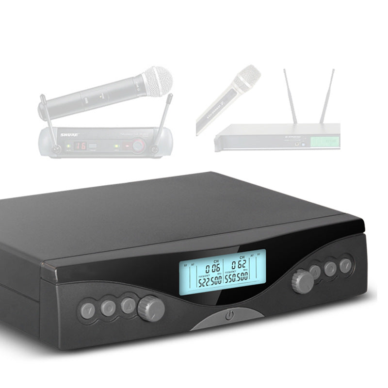 Un support deux microphone professionnel sans fil