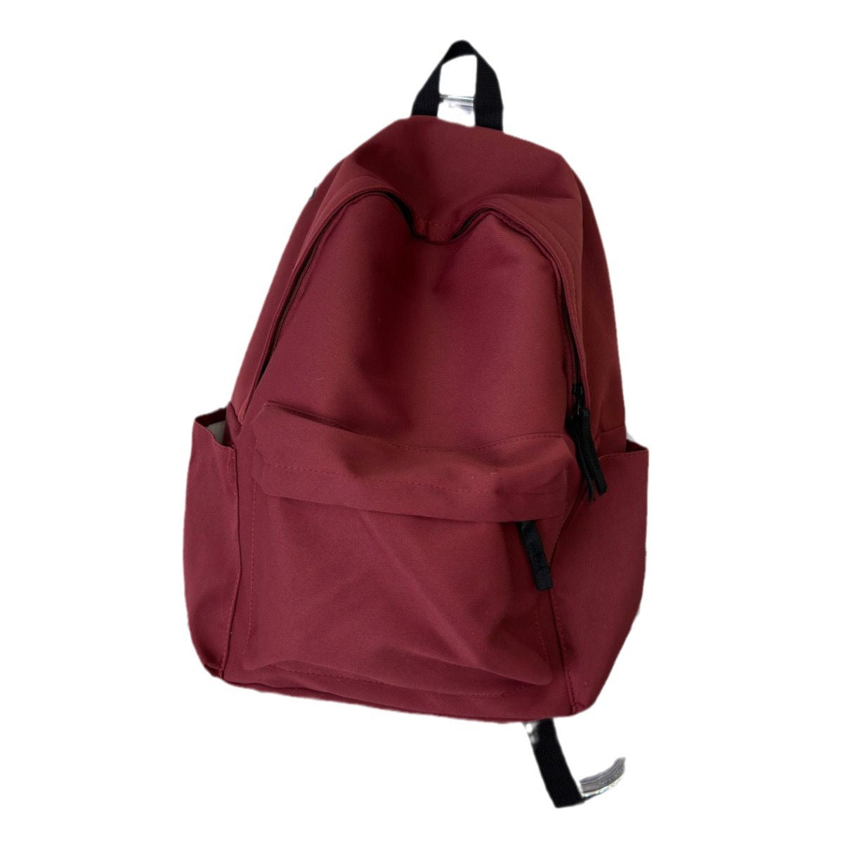 Femmes Moyen école étudiant Grande capacité Simple Sac à dos en couleur solide