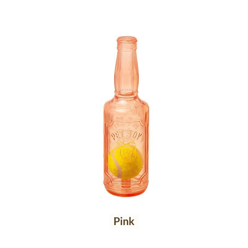 Bouteille de balle de tennis interactive pour animaux de compagnie