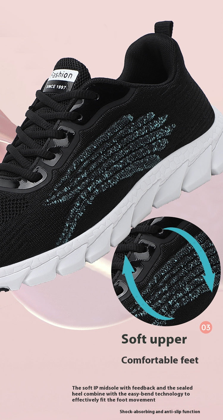 Confortable légère course à pied Casual Flat Shoes Sneaker