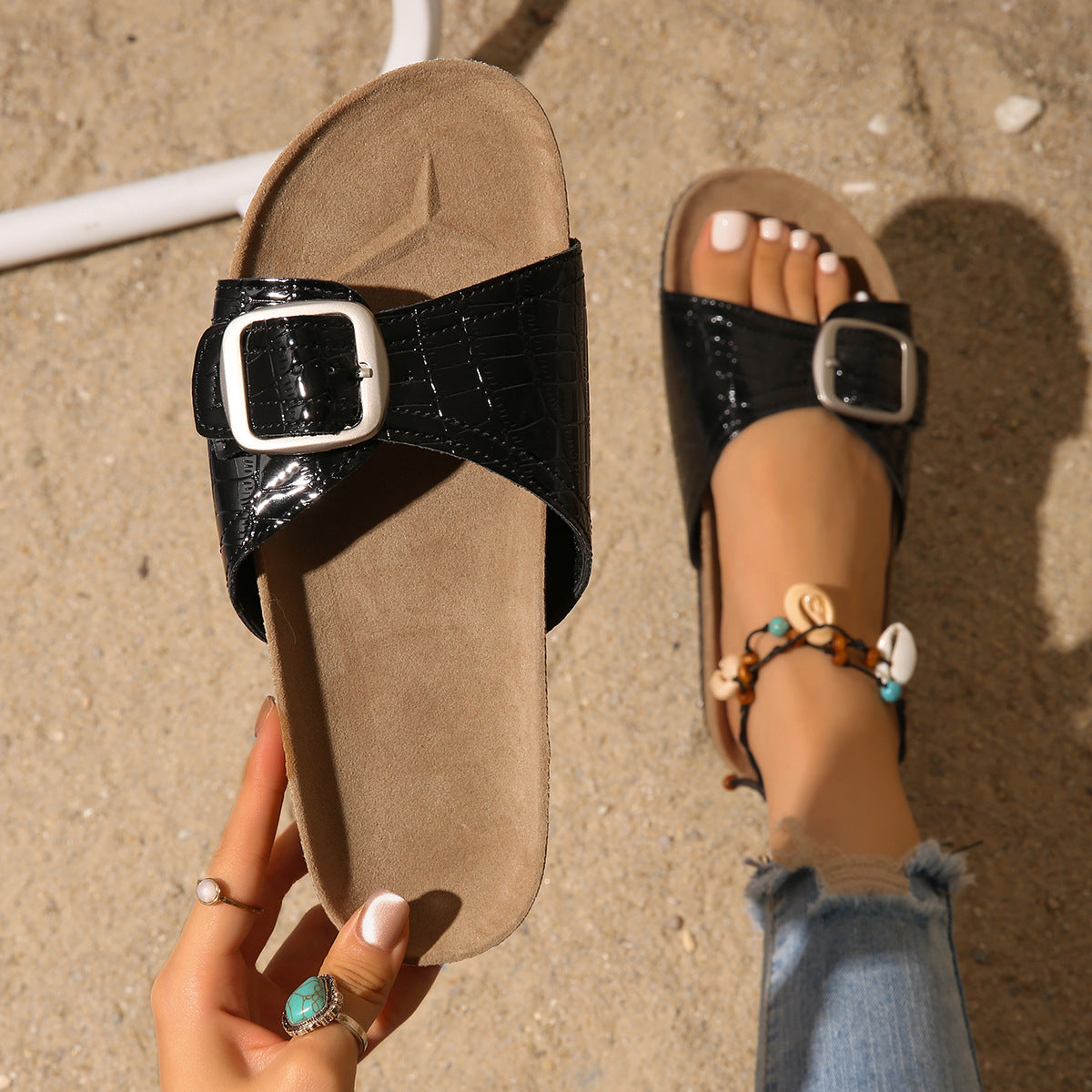 Sandales de ceinture à la mode pour femmes