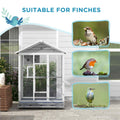 64,5" Cage d'oiseaux en bois Aviaire