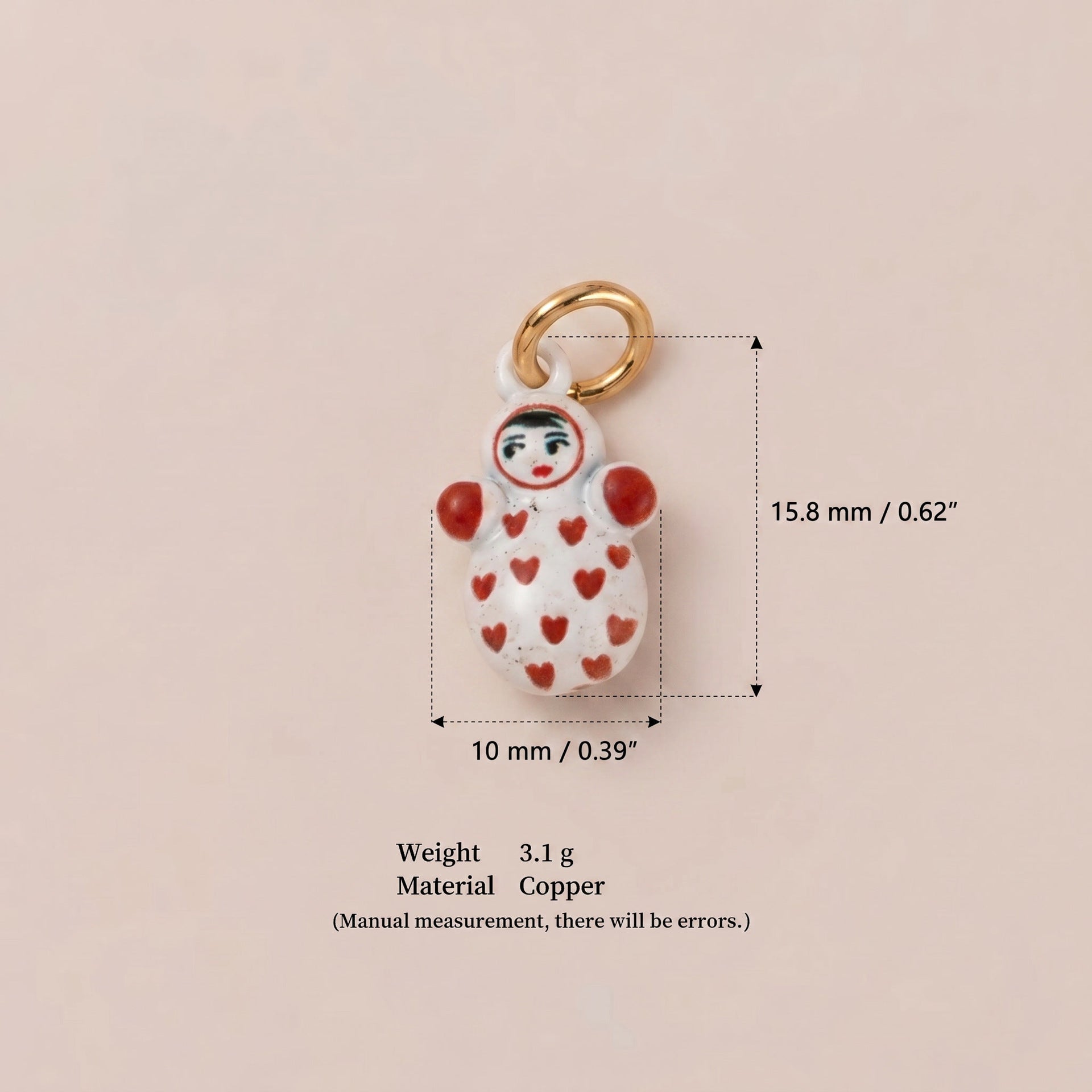 European and American-style Little Doll Pendentif mignon et polyvalent