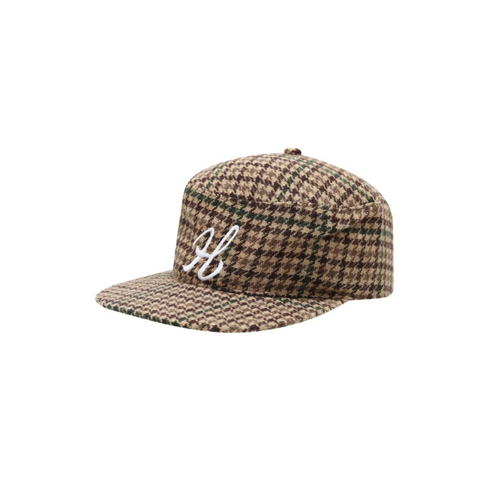 Les hommes et les femmes matching Leopard Print Brodé H-Style Flat Brim Vintage Cool Outdoo