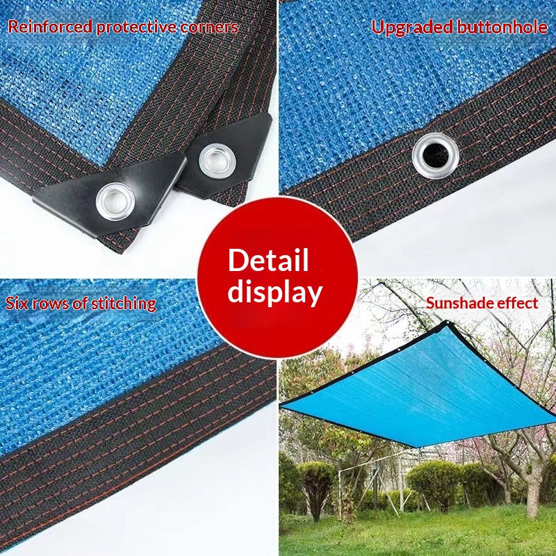 Filet d'ombre bleu avec bords hémés et perforations