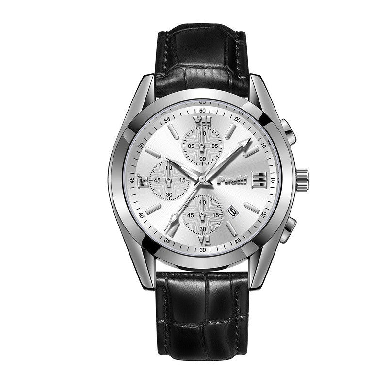Montre Quartz Montre haute de gamme en cuir véritable montre imperméable pour hommes