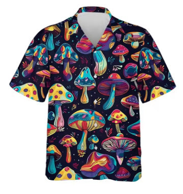 Chemise Homme imprimé en 3D avec motif abstrait haut de plage