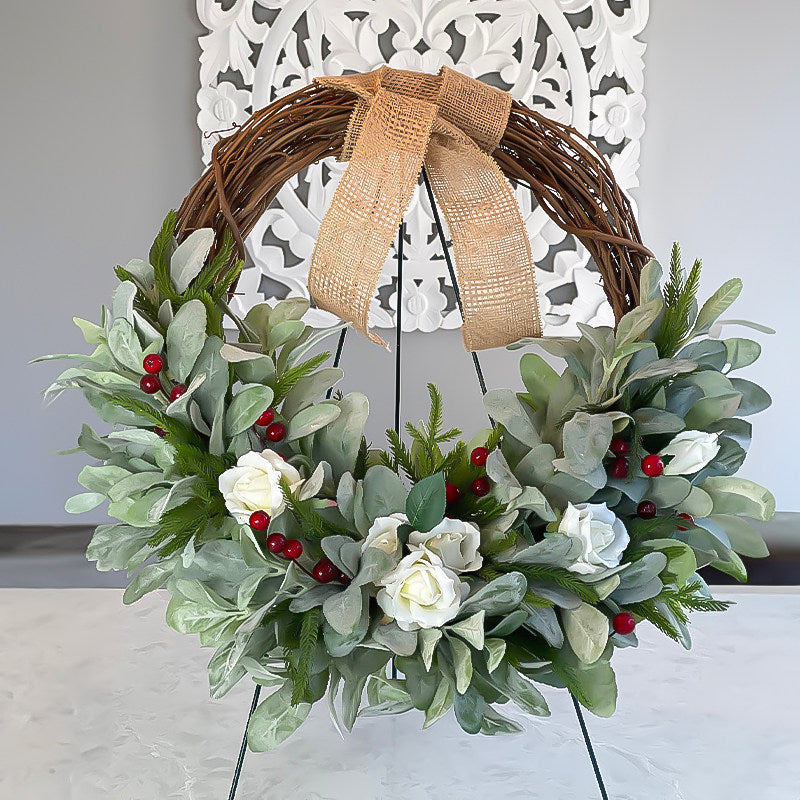 La couronne décorative de Pâques et de Noël
