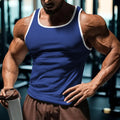 Veste de couche de réservoir de fitness de style américain pour hommes