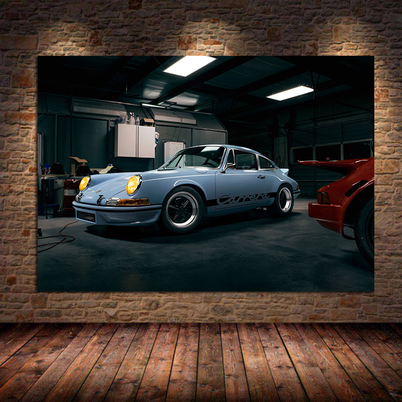 Affiche sur toile de voiture de sport
