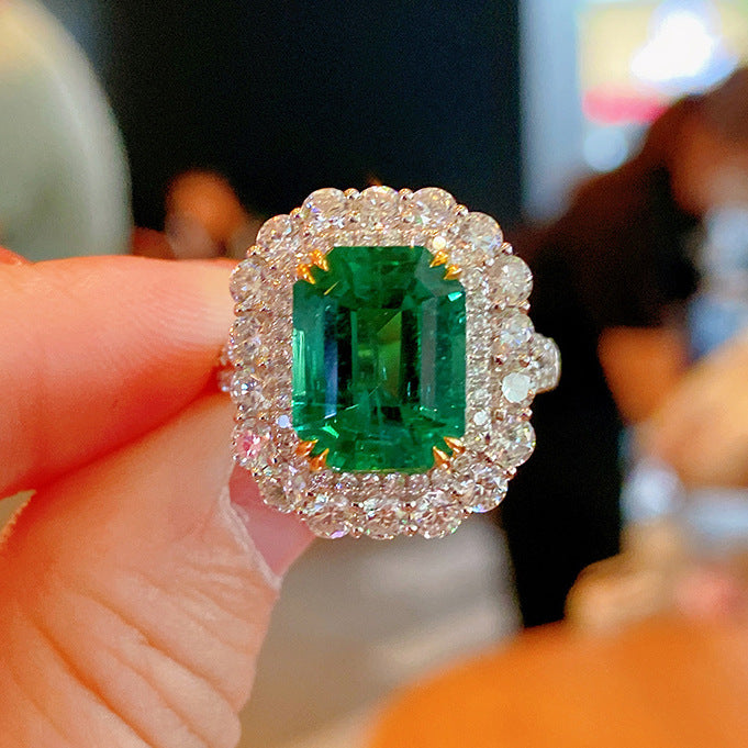 Avec Coton Laine Simulation Emerald Tourmaline Net Rouge Live Selling Full Diamond Princesse