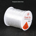 Ligne de pêche ronde transparente Filament couleur cristal câble bricolage perles élastique chaîne juive