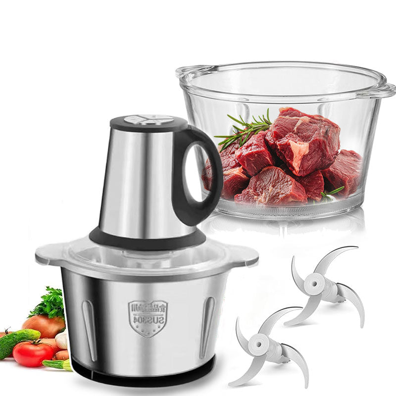 Membrane de viande électrique avec verre et contenants en acier inoxydable Mélangeur maison Blender Fo