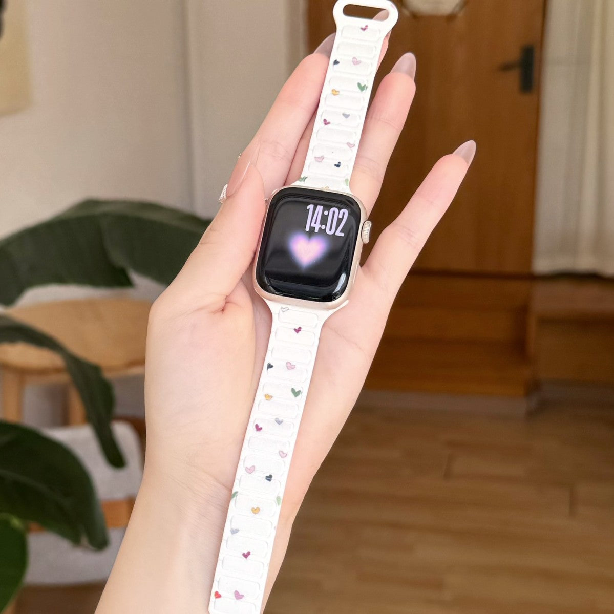 Bracelet de montre magnétique en silicone élégant et minimaliste
