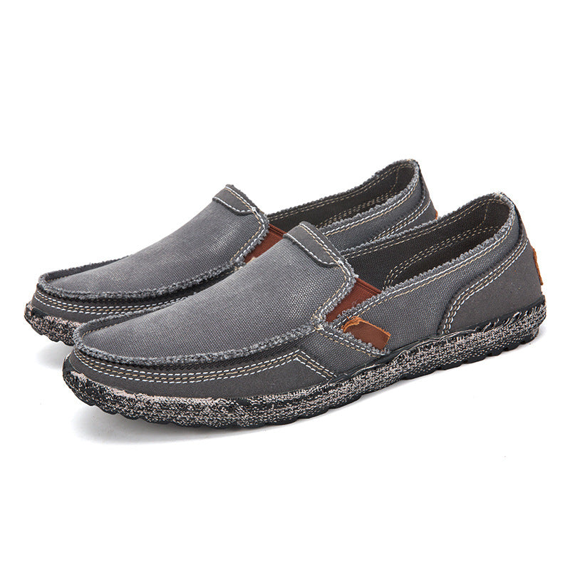 Hommes Casual Toile Loafer Chaussures Lavable à la mode Denim