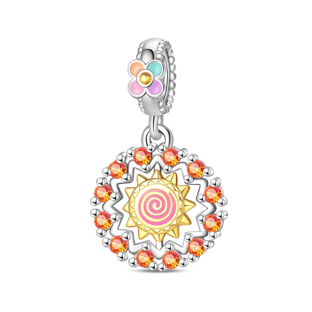 Sunny-Rainy Weather Sun-Moon-Stars Bracelet Pendentif perles Accessoires