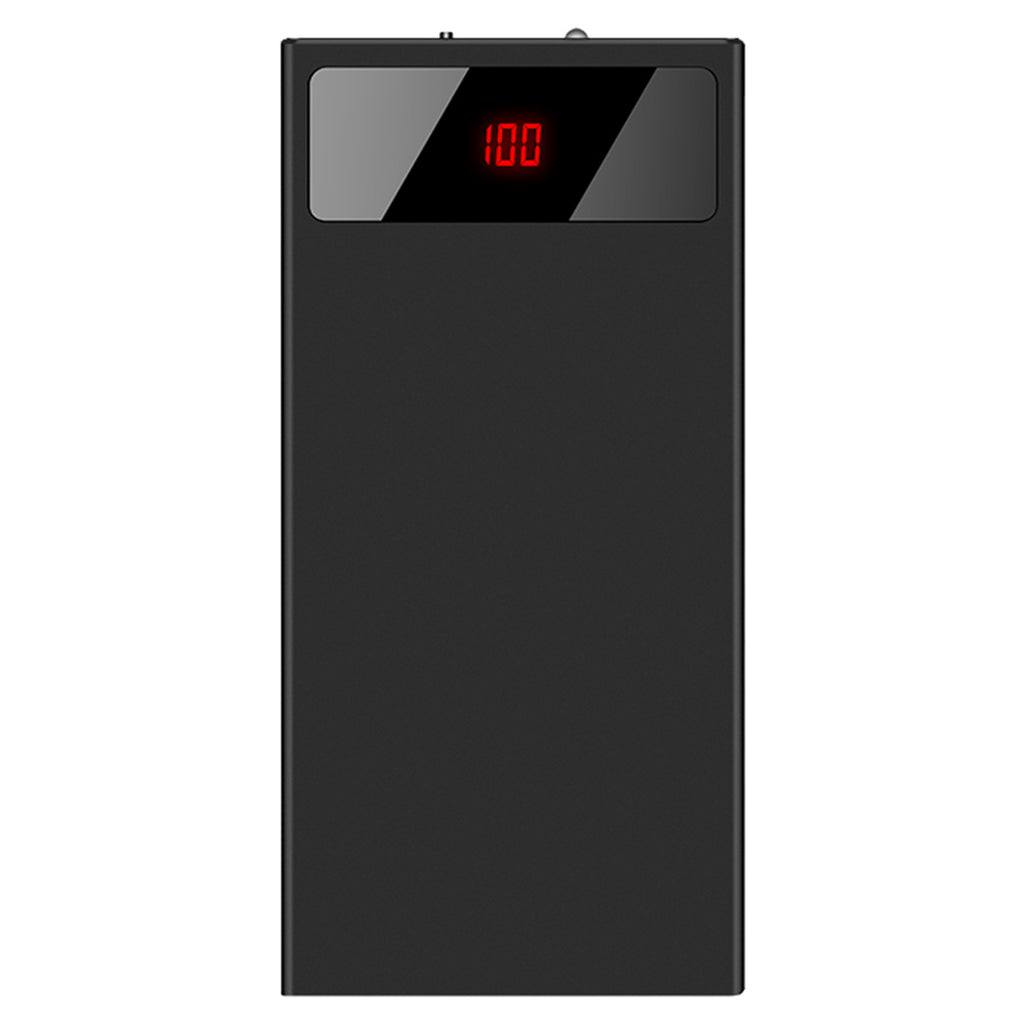 1Pc 20000mAh Power Bank Chargeur de téléphone ultra-mince Double Port USB Lampe de poche Batterie Rester D