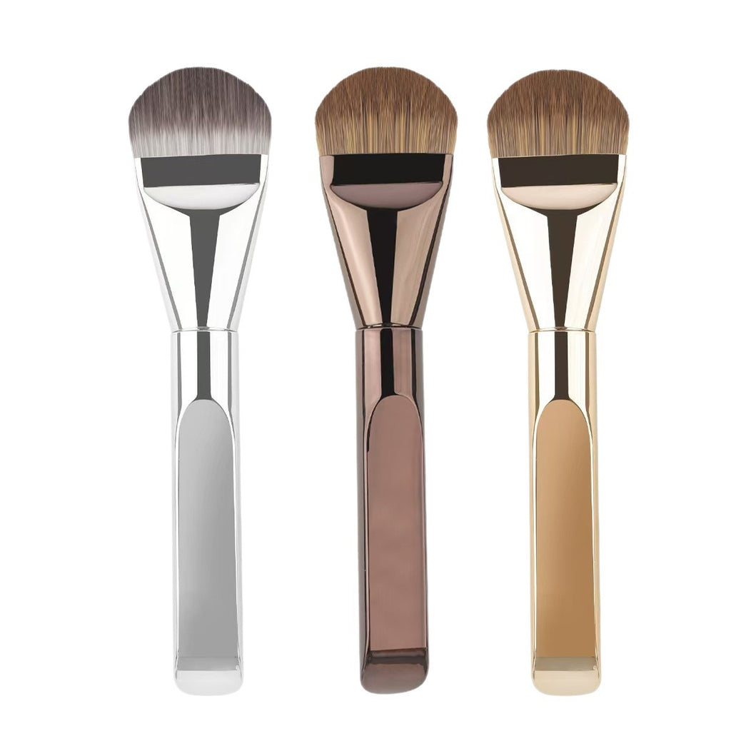 Fondation en forme de langue Brosse à tête plate de maquillage sans couture ultra-mince