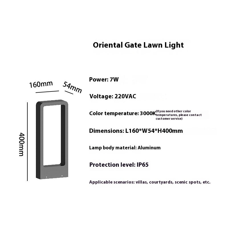 Lampe extérieure de pelouse à LED étanche
