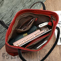 Retro Soft Full-grain en cuir Minimalist sac de pied