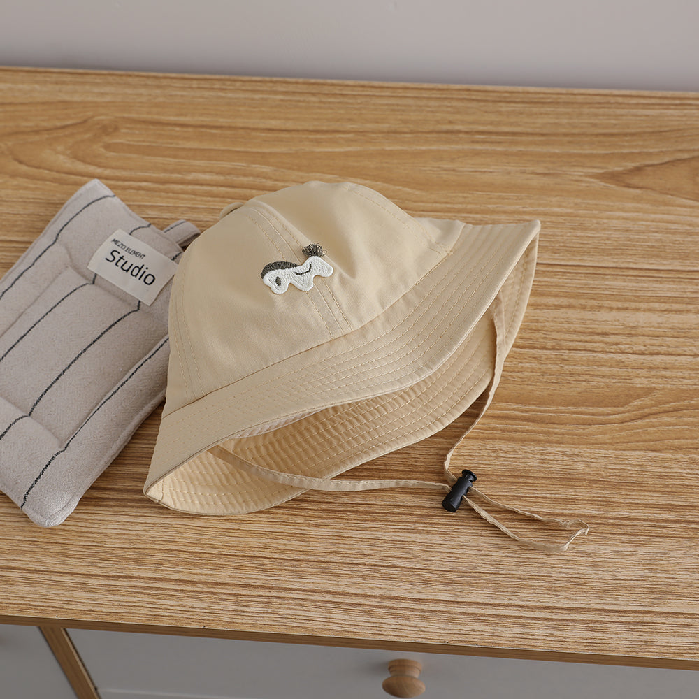 Summer Boys and Girls Cartoon Sun Hat - Mignon Petit Cheval Chapeau Pêcheur pour Enfants - Mult