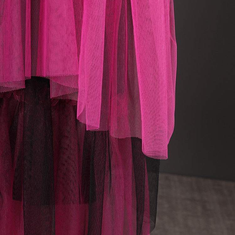 Robe d'habillage pour femmes avec panneau en mesh