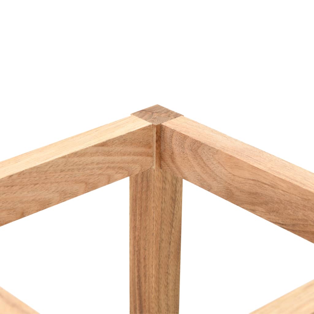 Parapluie Stand Noix Bois massif 18x18x50 cm