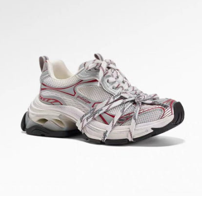 Argent Designer Chaussures de style papa Athletic Casual