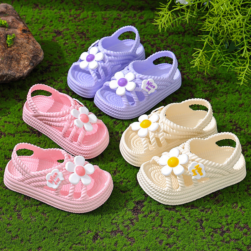 Sandales de filles Été Mode Princesse Chaussures Outdoor Non-slip