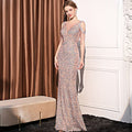 Robe de queue de poisson mince longue paille