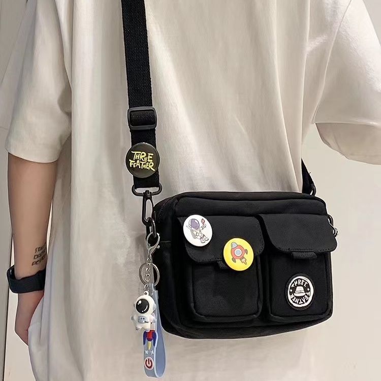 Sac à épaule Messenger pour hommes Badge Crossbody Bag