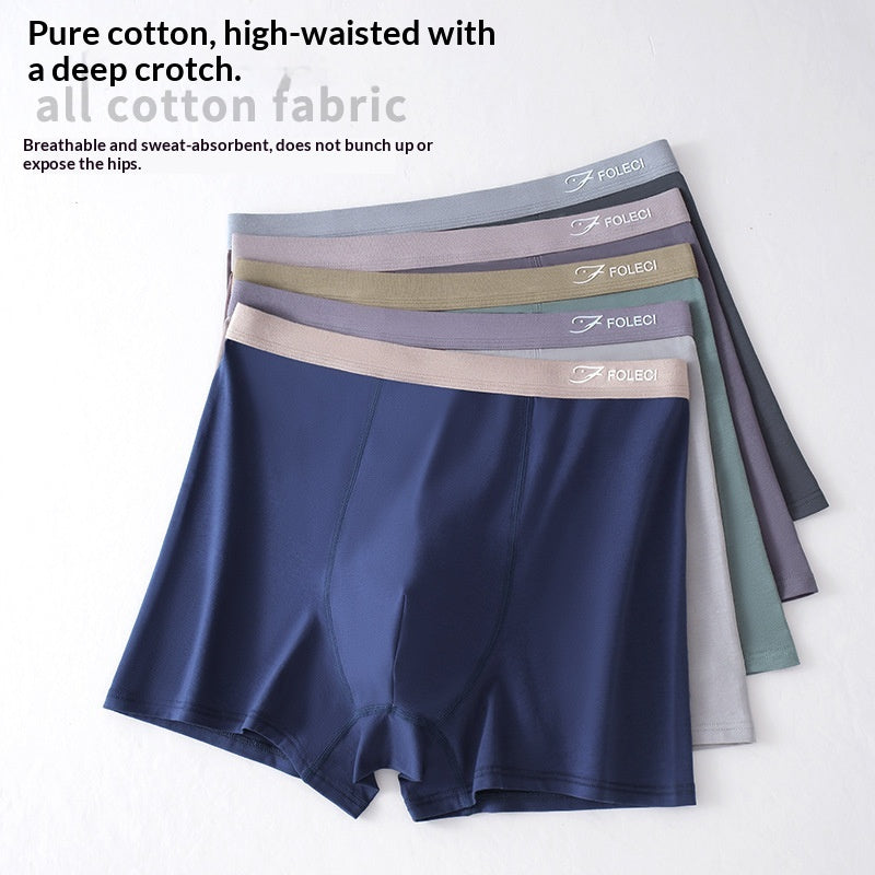 Sous-vêtements pour hommes en coton taille haute
