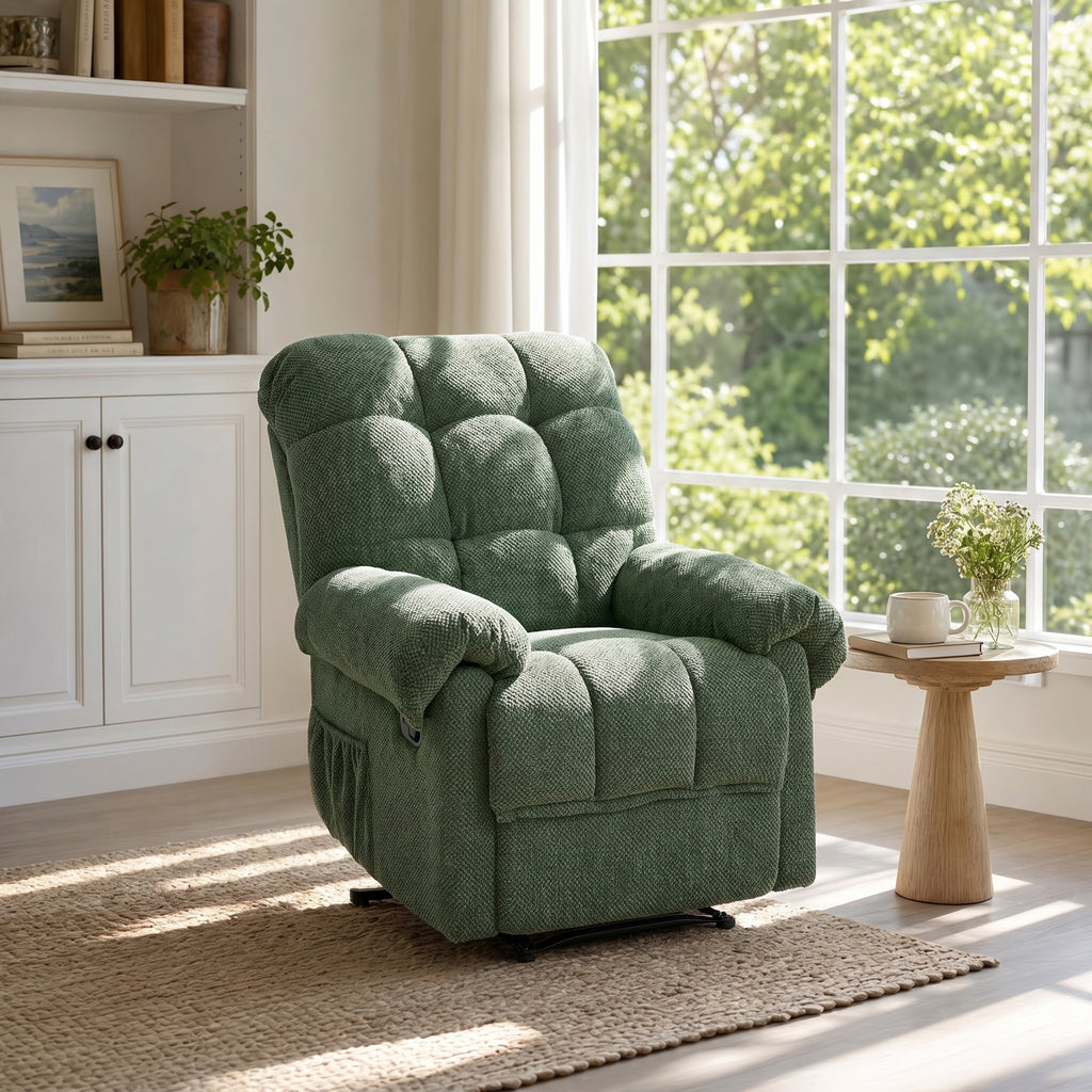 Chaise inclinatrice verte