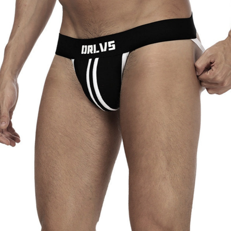 Sexy String Hommes faible taille Sexy double ceinture arrière vide