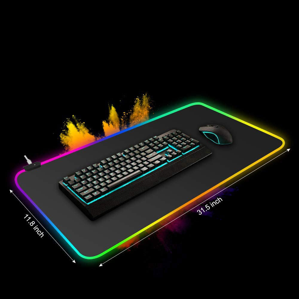Étoile Sky RGB Surdimensionné Souris Lumineux Pad Anti-Slip