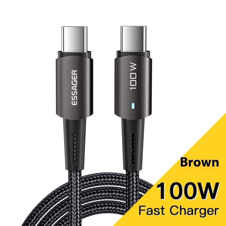 Câble de données à charge rapide PD100W pour téléphone portable Typec Chargement rapide