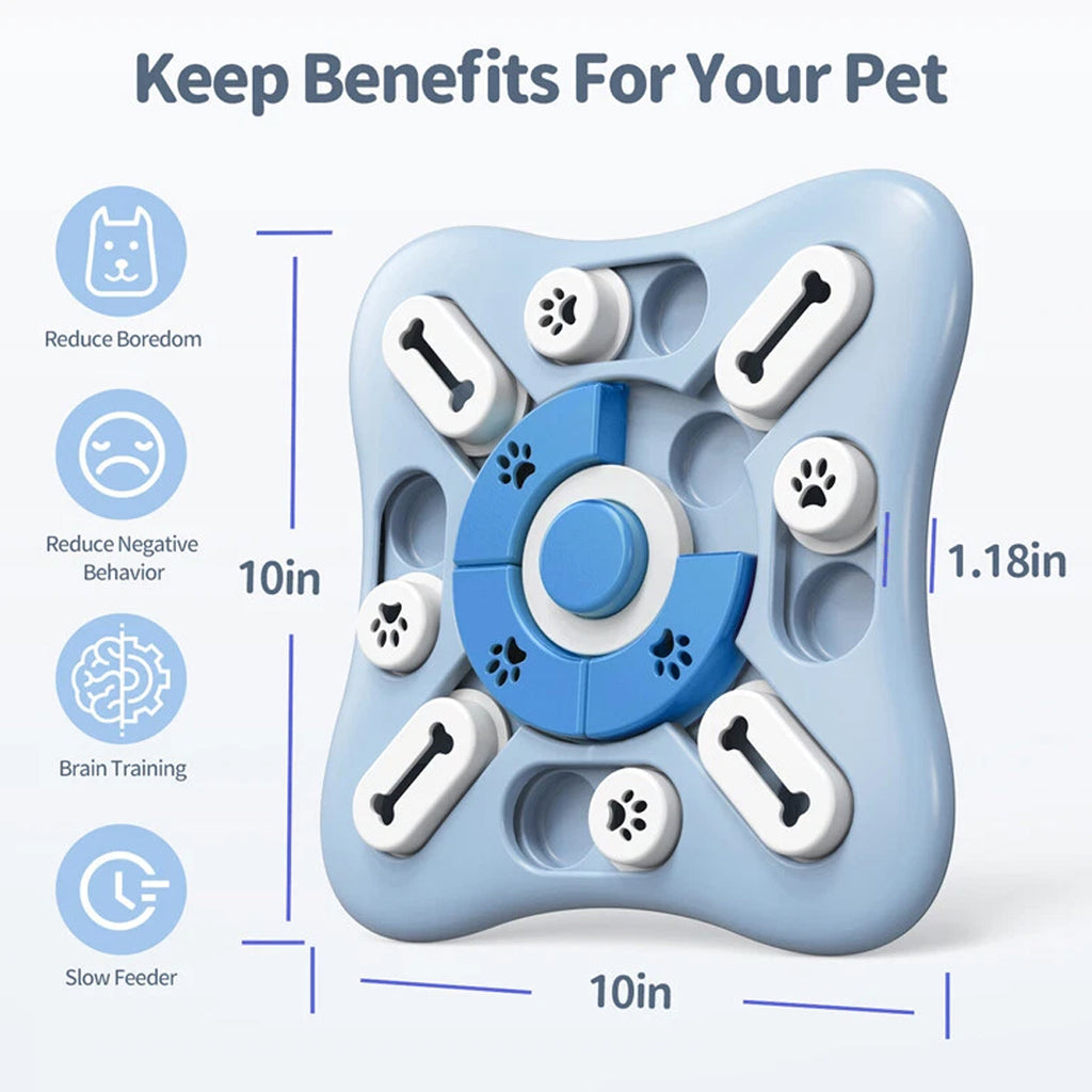 Dog Interactive Puzzle IQ Toys Treat Food Puzzle Game for Mental Stimulation of Dogs UK