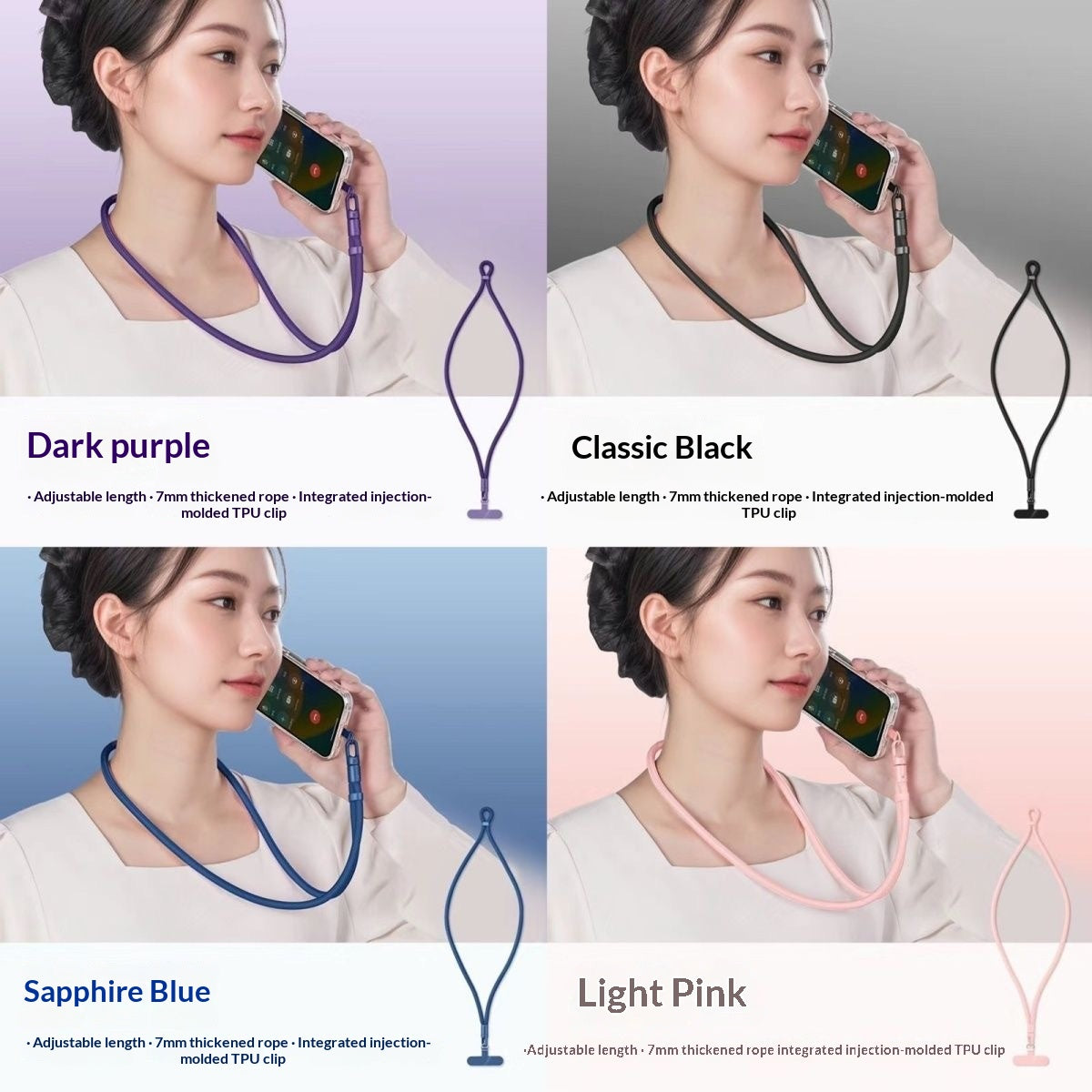 Clip rotatif portable réglable Wrist Lanyard