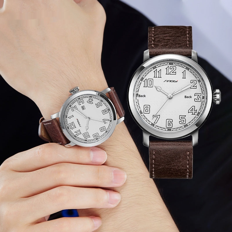 Montre de mode pour hommes Montre de quartz imperméable lumineuse