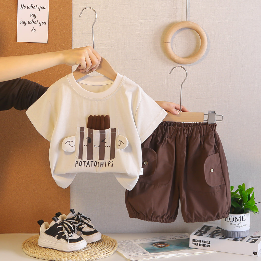 Top et shorts à manches courtes pour garçons