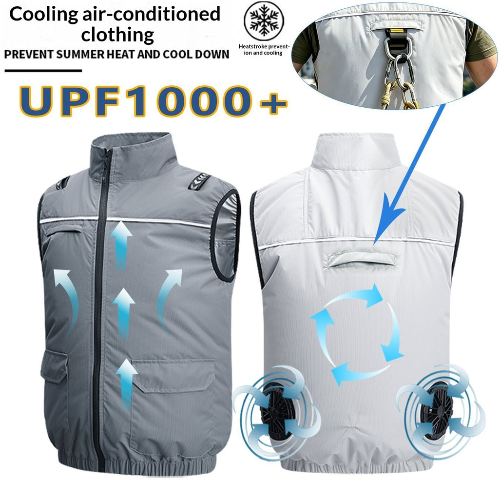 Refroidissement extérieur par récupération de chaleur et de l'eau Veste avec ventilateur intégré
