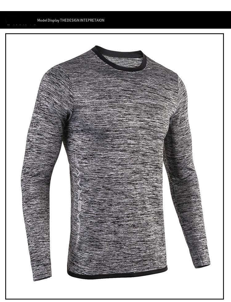 Ventes directes en usine Séchage rapide Sports de plein air Fitness porter des vêtements de sport manches longues hommes'