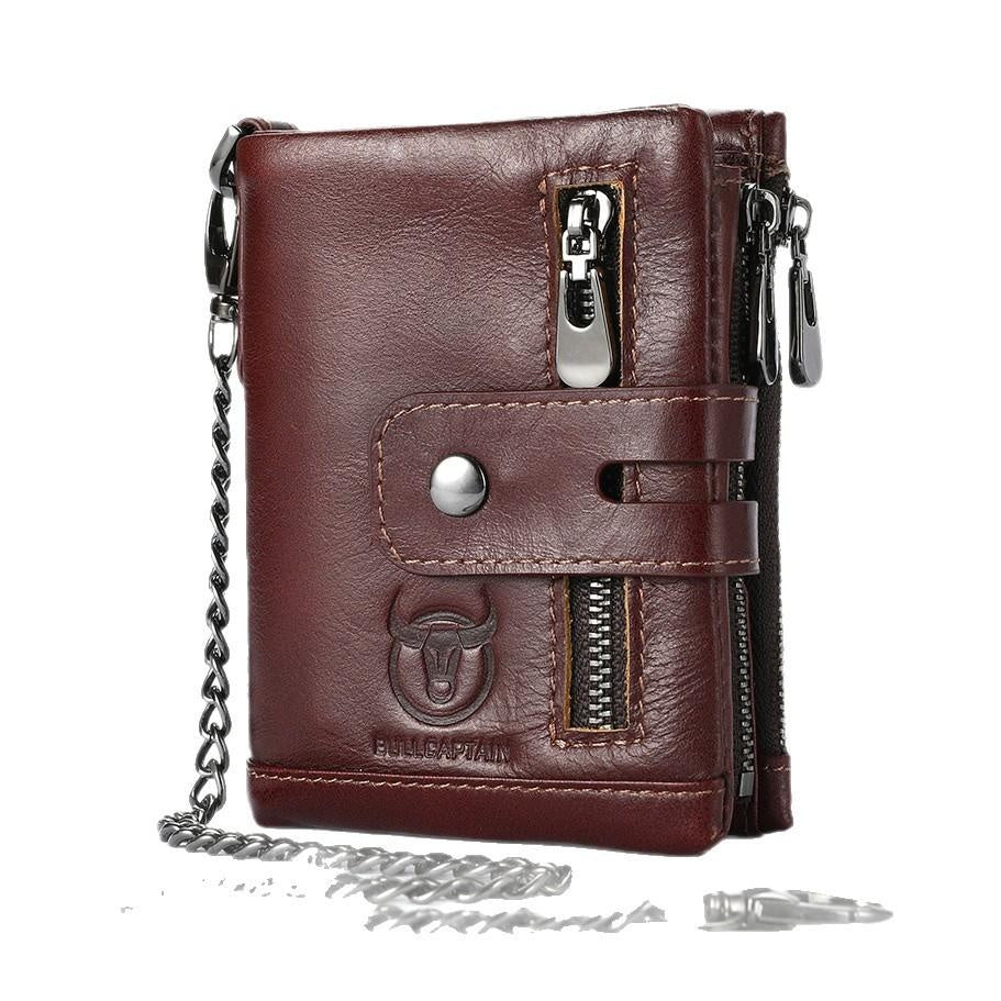 Capitaine Bull Hommes véritable porte-téléphone en cuir