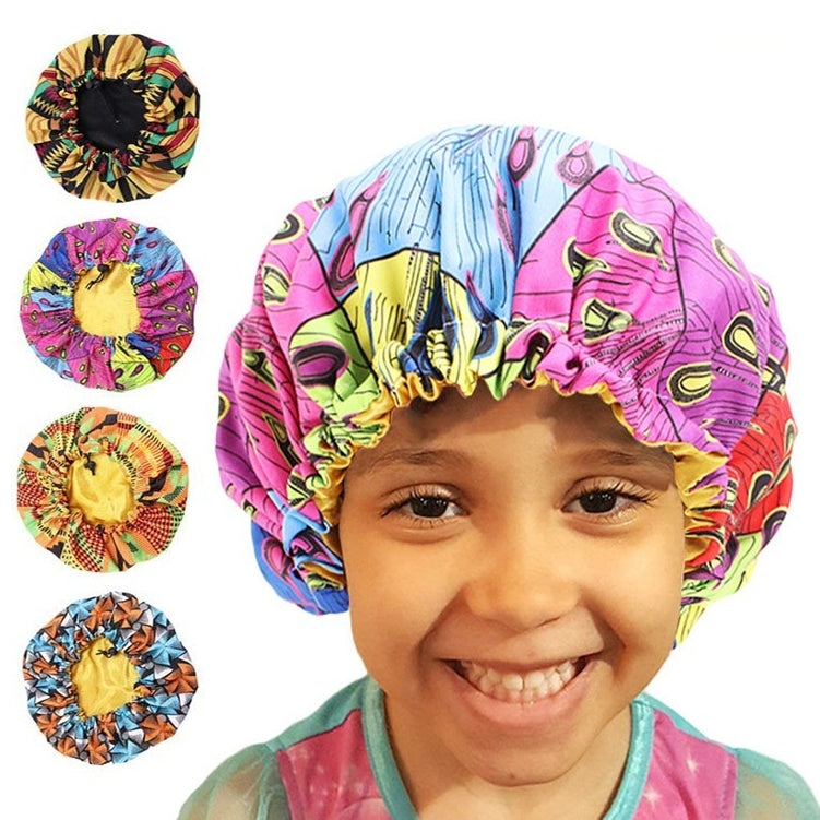 Chapeau rond double couche imprimé